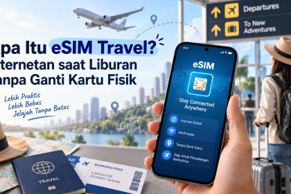 eSIM travel untuk internetan saat liburan tanpa mengganti kartu SIM fisik